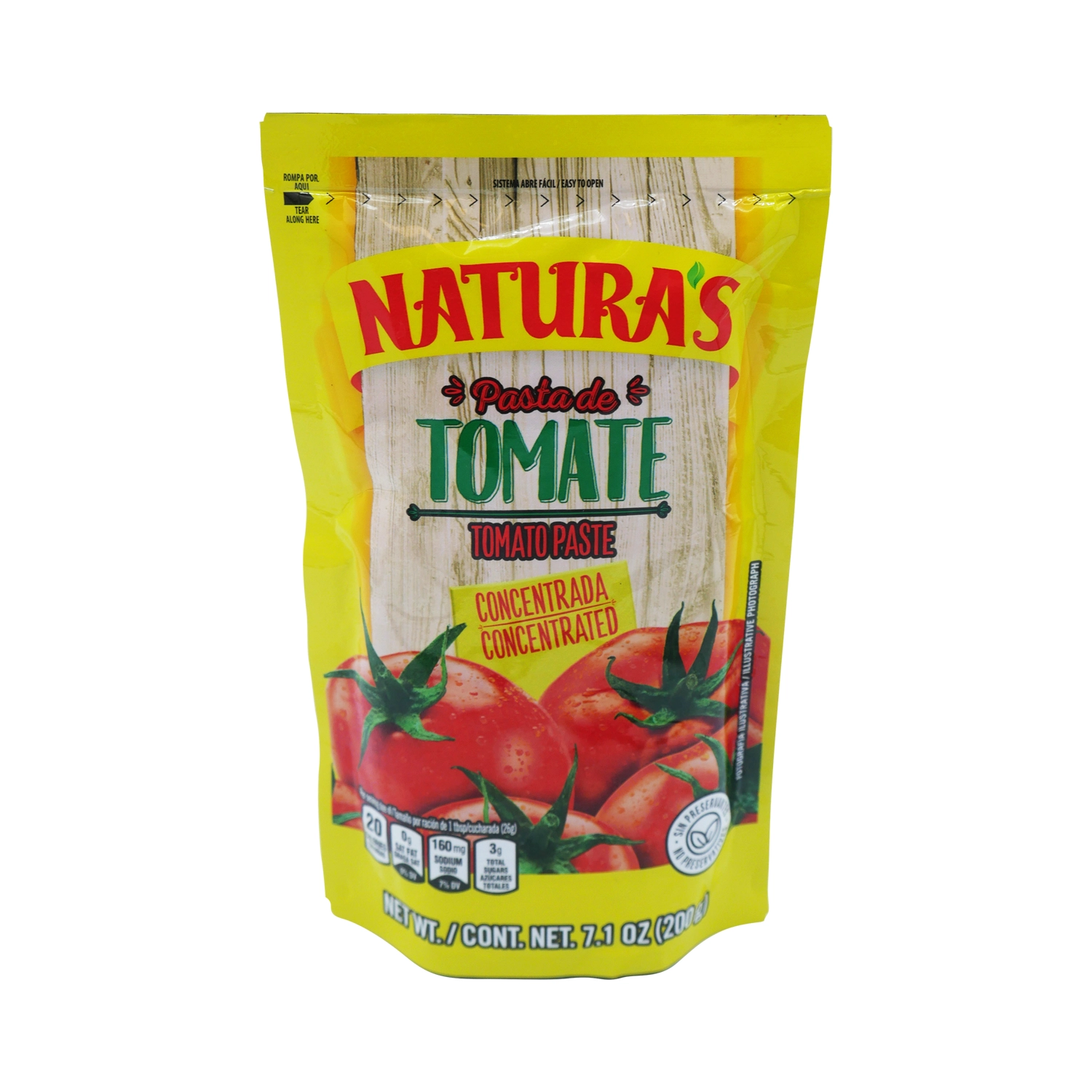 NATURAS Pasta de Tomate 24 or 200gr-7.1 oz