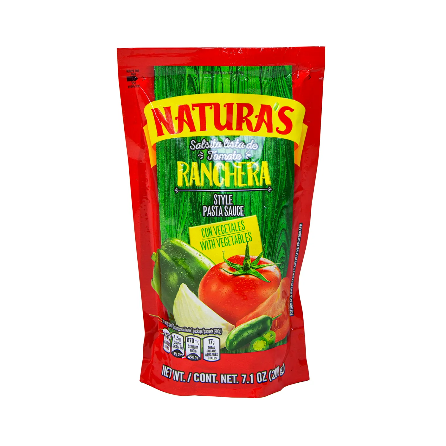 NATURAS Salsa Ranchera 24 200gr-7.1 oz