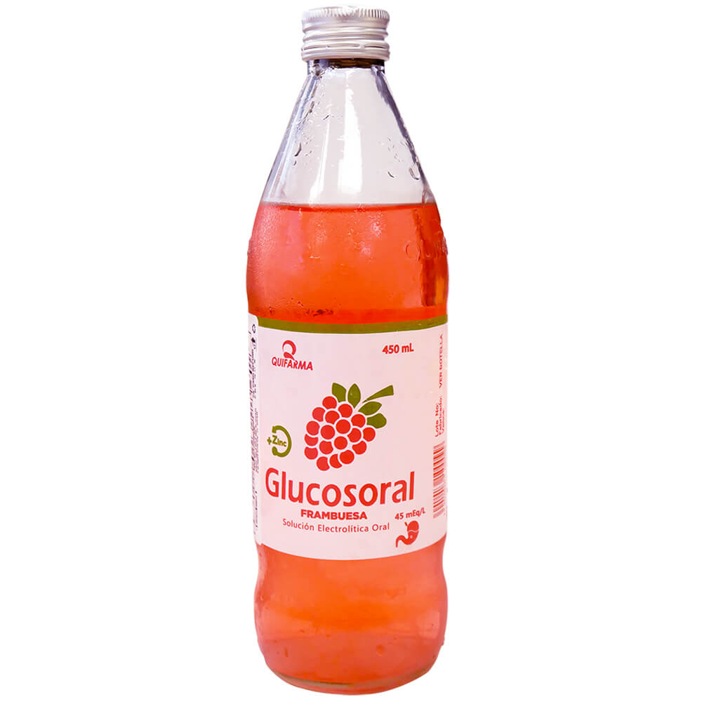 Glucosoral Frambuesa 24/ 450 ml (15.21 FL oz)