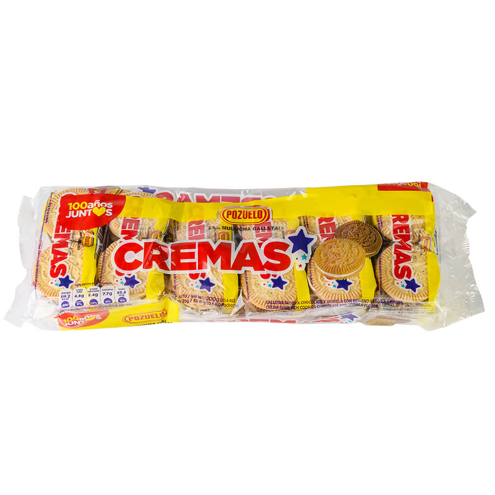 Cremas Pozuelo Cookies 24/10.58oz