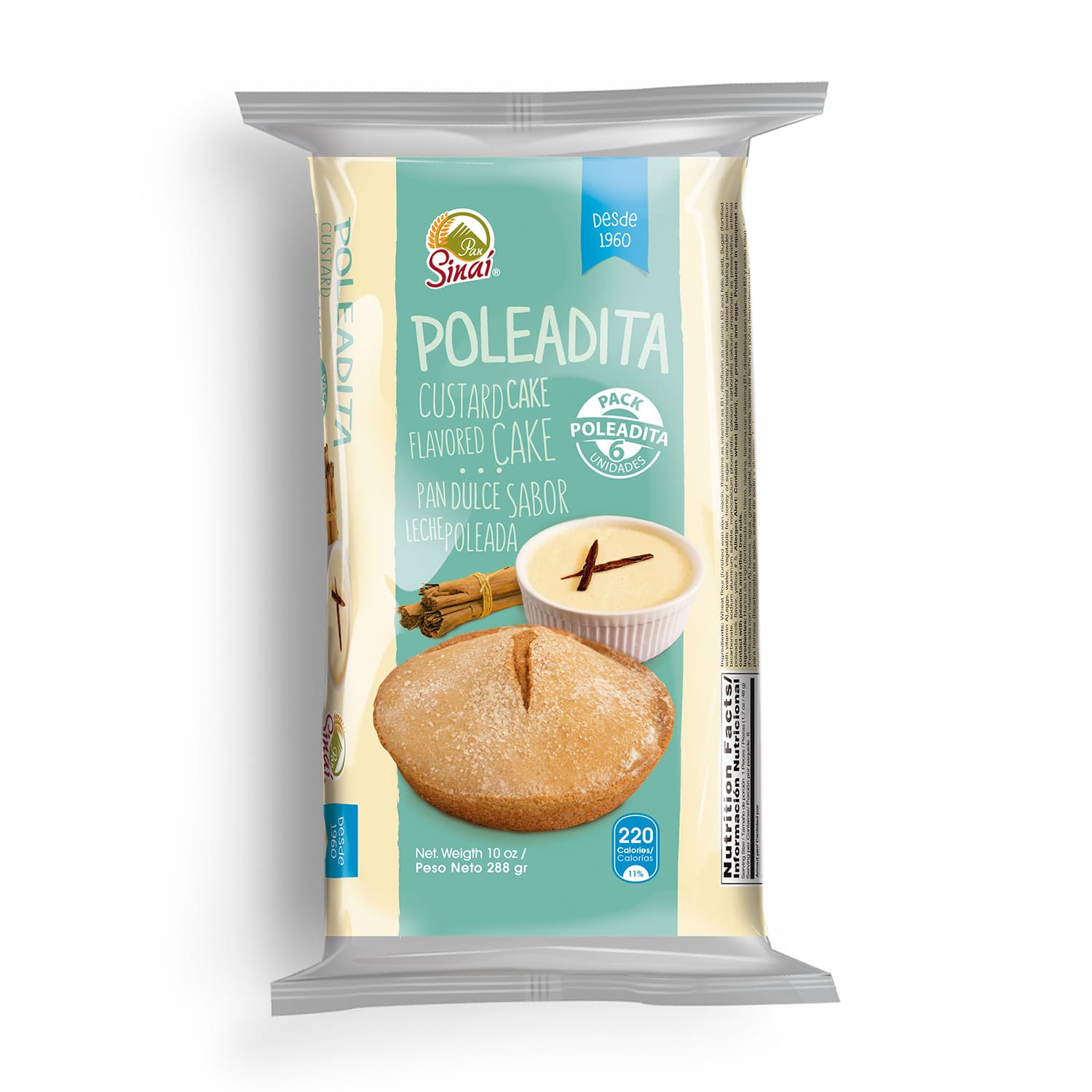 Pan dulce sabor leche poleada
